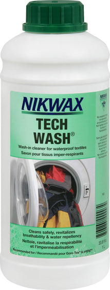 Nikwax Nettoyant pour vêtements de pluie Tech Wash - 1L