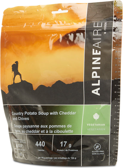 AlpineAire Foods Soupe paysanne aux pommes de terre, au cheddar et à la ciboulette