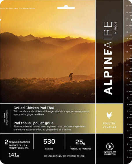 AlpineAire Foods Pad thaï au poulet grillé