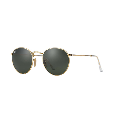 Ray-Ban Round Metal - Monture Gold - Lentille Green Classic G-15