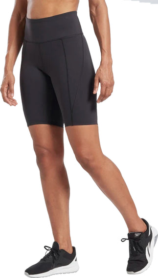 Reebok Short de vélo à taille haute Lux - Femme
