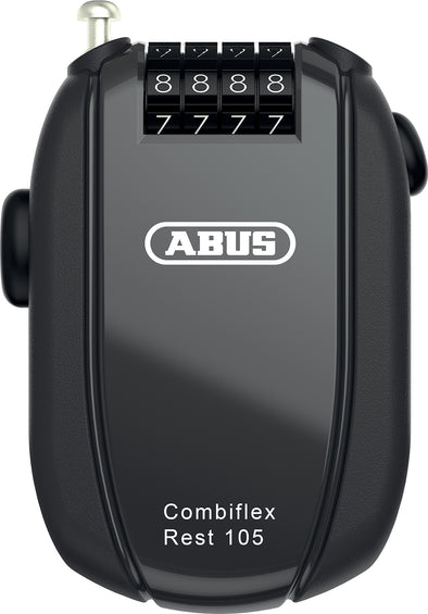 ABUS Cadenas à câble auto-rétractable à combinaison Combiflex Rest 105cm