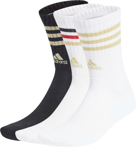 adidas Chaussettes à 3 bandes C Spw Crew 3 paires - Unisexe