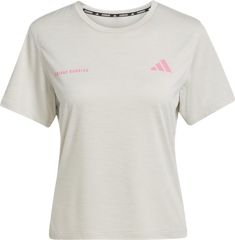 adidas T-shirt chiné Own The Run - Femme