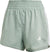 adidas Short tissé à taille haute à 3 bandes Pacer Training - Femme - Silver Green - White