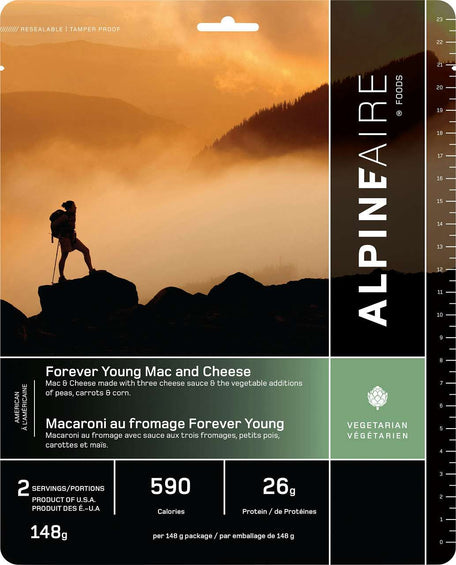 AlpineAire Foods Macaroni et Fromage Forever Young