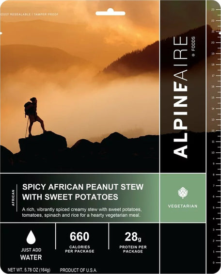 AlpineAire Foods Ragoût épicé aux arachides à l’africaine avec patates douces