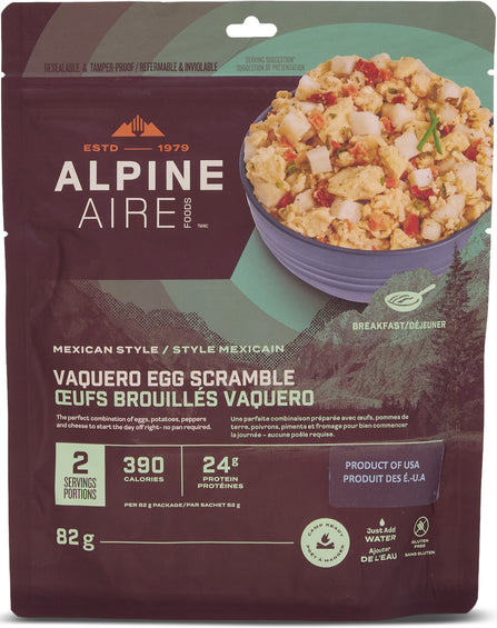 AlpineAire Foods Œufs brouillés Vaquero