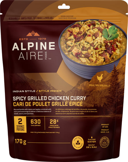 AlpineAire Foods Cari de poulet grillé épicé