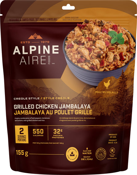 AlpineAire Foods Jambalaya au poulet grillé
