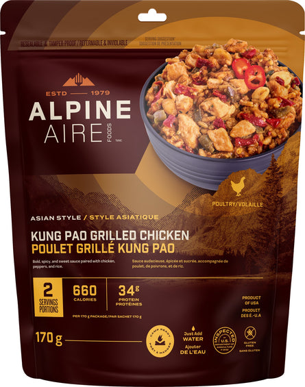 AlpineAire Foods Poulet grillé Kung Pao