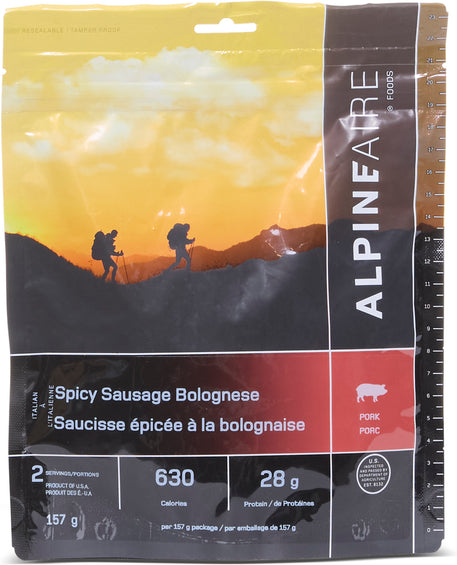 AlpineAire Foods Pâtes bolognaises épicées
