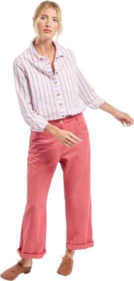 Armor Lux Chemise rayée en coton et lin - Femme