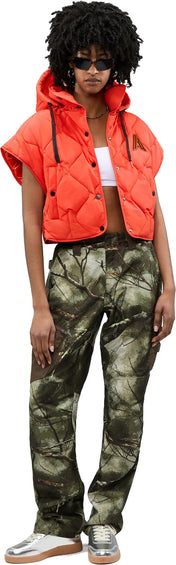 Alpenhaus Veste matelassé à manches courtes avec capuchon amovible Horla - Femme