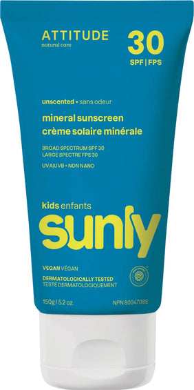 ATTITUDE Crème solaire minérale FPS 30 - Enfants
