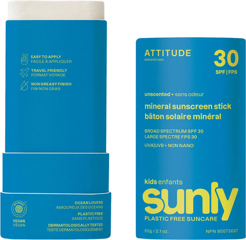 ATTITUDE Bâton solaire minérale FPS 30 - Enfants