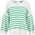 Barbour Chandail en tricot Kayleigh - Femme - Cloud - Kelly Green