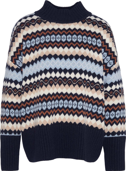 Barbour Chandail à col montant Larisa Fair Isle - Femme