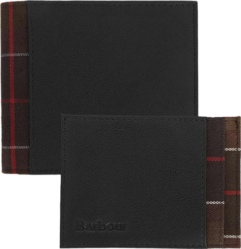 Barbour Ensemble cadeau de portefeuille et porte-cartes Leather Tartan - Homme