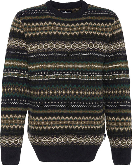 Barbour Chandail à col rond Case Fairisle - Homme