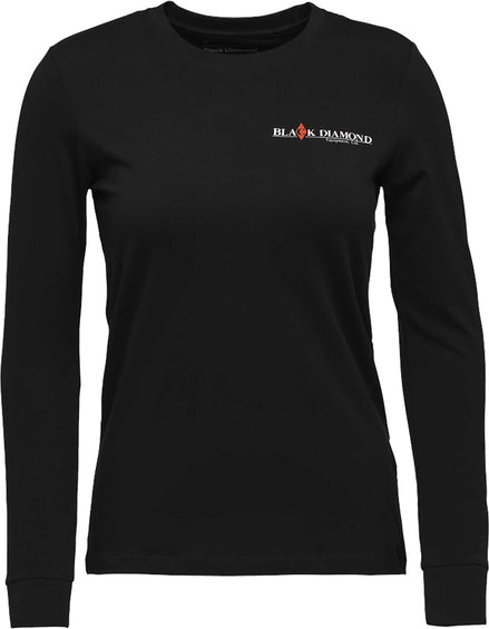 Black Diamond T-shirt à manches longues Heritage Wordmark - Femme