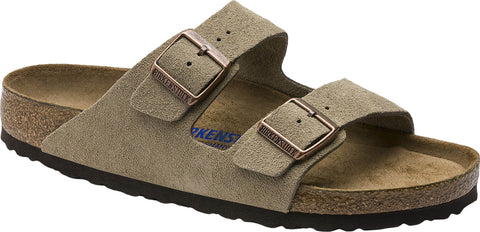 Birkenstock Sandales Arizona Lit de pied souple cuir suède [Étroite] - Femme