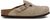 Birkenstock Mules Boston Lit de pied souple Suède Core - Unisexe - Taupe