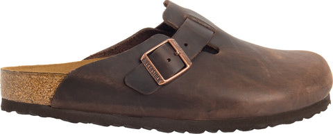 Birkenstock Sabot en cuir huilé Boston - Unisexe