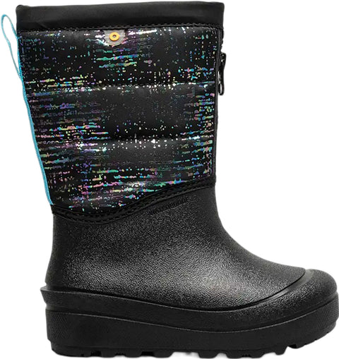 Bogs Bottes d'hiver à rayures métalliques avec glissière Snow Shell - Enfant