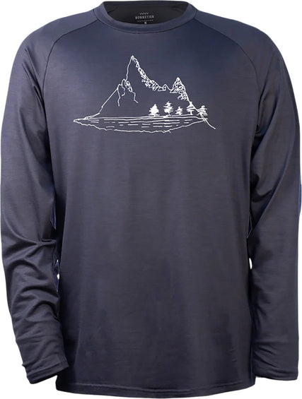 Bonnetier Couche de base à manches longues en laine mérinos Stretchwool - Homme