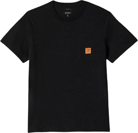 Brixton T-shirt à manches courtes de coupe carrée en tissu épais avec poche Union - Homme
