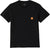 Brixton T-shirt à manches courtes de coupe carrée en tissu épais avec poche Union - Homme - Black