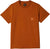 Brixton T-shirt à manches courtes de coupe carrée en tissu épais avec poche Union - Homme - Rustic Caramel