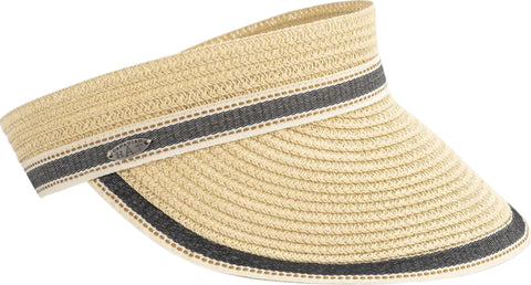 Canadian Hat Visière en paille de papier avec ruban délicat Vito - Unisexe