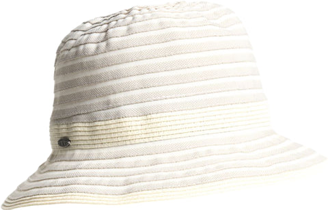 Canadian Hat Chapeau cloche ruban avec bande de paille Clairine - Femme