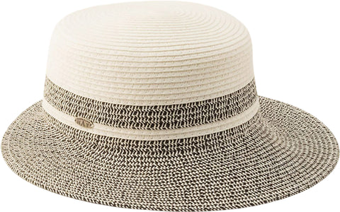 Canadian Hat Casquette bicolore grand avec detail de paille Caylee - Femme