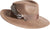 Canadian Hat FEDINA - GRAND CHAPEAU FEDORA EN FEUTRE DE FOURRURE AVEC PLUME - Femme - Maple Nut