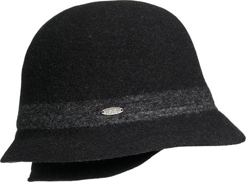 Canadian Hat Cathy CS - Chapeau cloche à large bord avec jugulaire en cuir - Femme