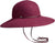 Canadian Hat Cathy CS - Chapeau cloche à large bord avec jugulaire en cuir - Femme - Bordeaux - Mix