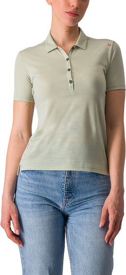 Castelli T-shirt polo en mérinos - Femme