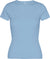 Colorful Standard T-shirt côtelé à manches courtes  - Femme - Seaside Blue