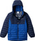 Columbia Manteau à capuchon Powder Lite II - Garçon - Mountain Blue - Collegiate Navy