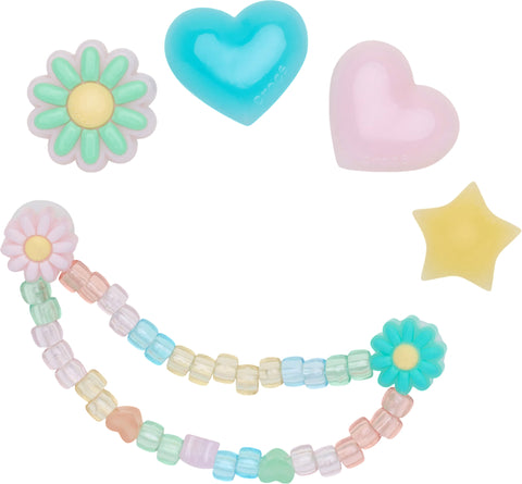 Crocs Breloques Jibbitz pour souliers Heart and Flower - Paquet de 5 - Fille