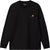 Carhartt Work In Progress T-shirt à manches longues American Script - Homme - Black
