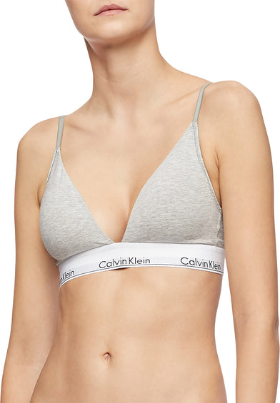 Calvin Klein Brassière triangulaire légèrement doublée en coton moderne - Femme