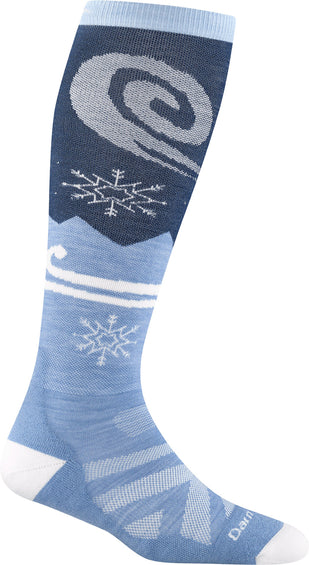 Darn Tough Chaussettes de ski et de planche à neige mi-hautes légères Swirlwind - Femme