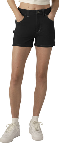 Dickies Short menuisier taille haute 3 po - Femme