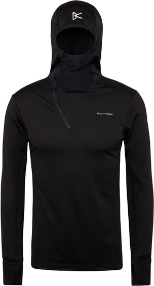 District Vision Manteau à capuchon en polaire Grid - Homme