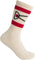 District Vision Chaussettes en coton USA - Paquet de 2 - Unisexe - Cream - Red Stripe