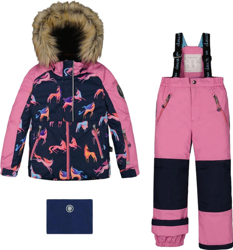 Deux par Deux Habit de neige imprimé deux pièces - Petite fille